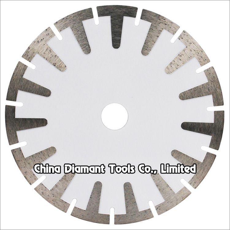 Diamond dry cutting saw blades - hot-press sintered, T shape segments