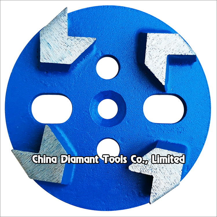 3 4 inches 80mm 100mm magnetic diamond disc for floor grinding - arrow segments