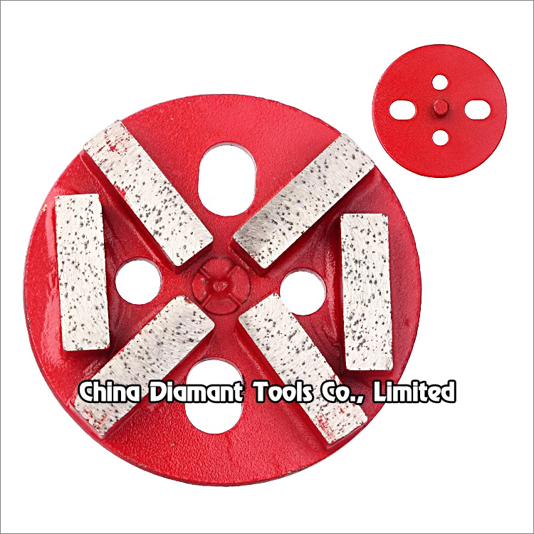 4 inches 100mm magnetic diamond grinding discs floor grinding wheels for concrete - bar shape segments