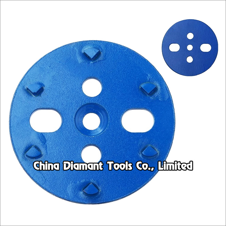 4 inches 100mm magnetic PCD grinding disc concrete floor grinding wheel - 6*1/4 round PCDs