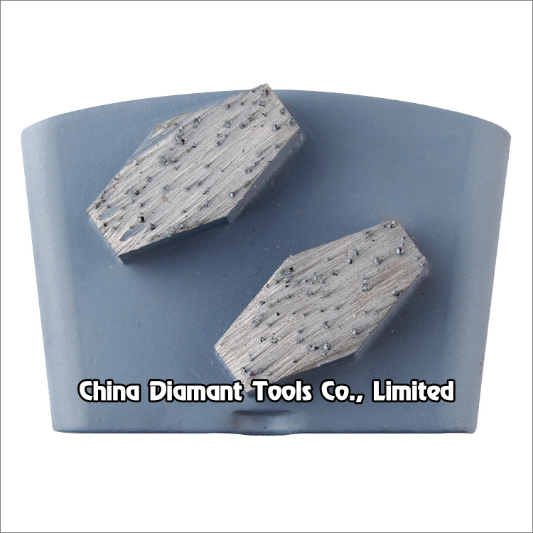 EZ change diamond grinding shoes floor pads for HTC grinders - prismatic segments