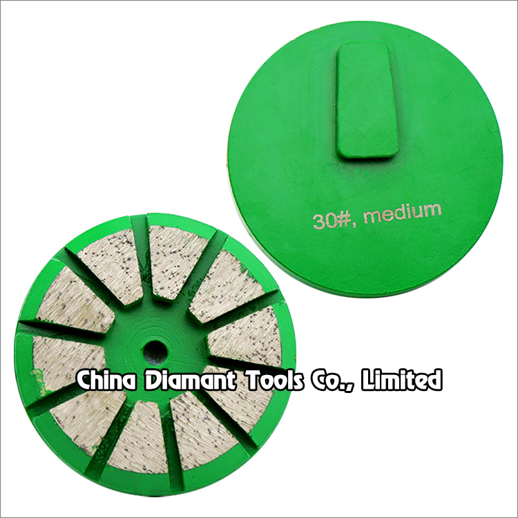 Redi-lock diamond grinding discs for Husqvarna floor grinders - 10pcs pizza shape segments