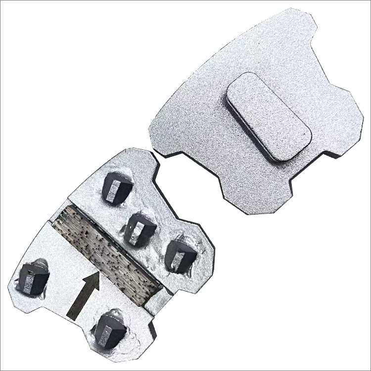 PCD diamond grinding shoe for Redi-lock holder of Husqvarna floor grinders