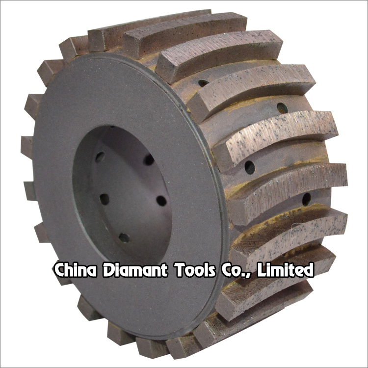 Diamond milling wheels for stone granite - curved segments