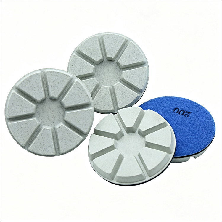 3 inches 80mm diamond floor polishing pad - resin bond, dry use