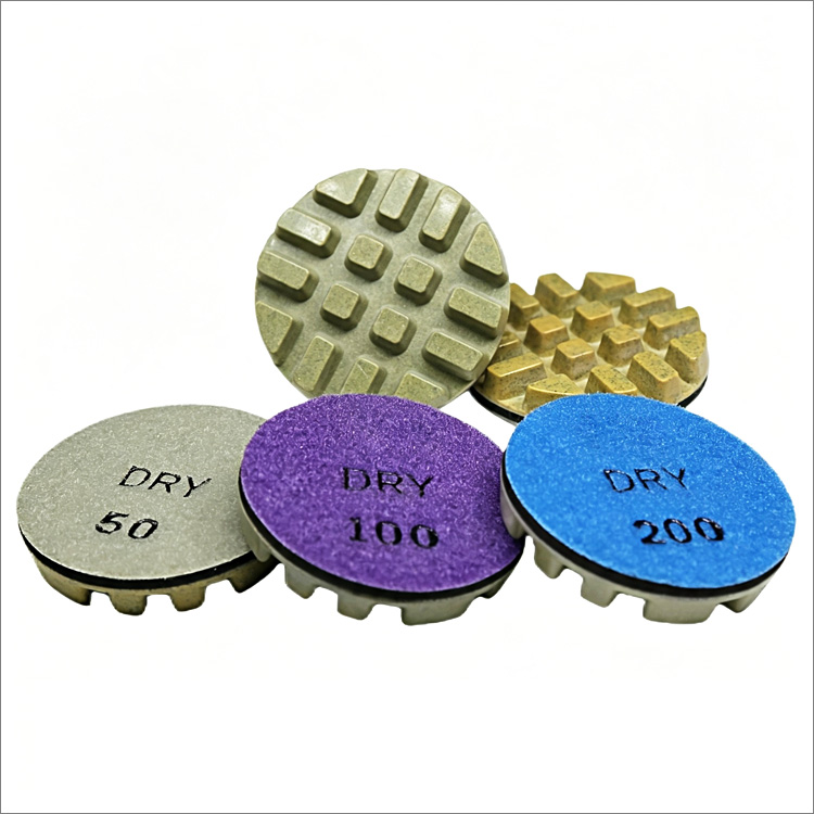 3 inches 80mm diamond floor polishing pads - resin bond, dry use