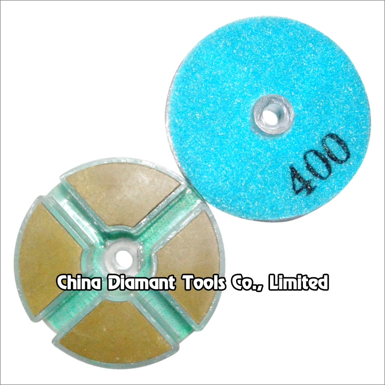 60mm diamond floor polishing pads - 4 pies resin bond dry or wet use