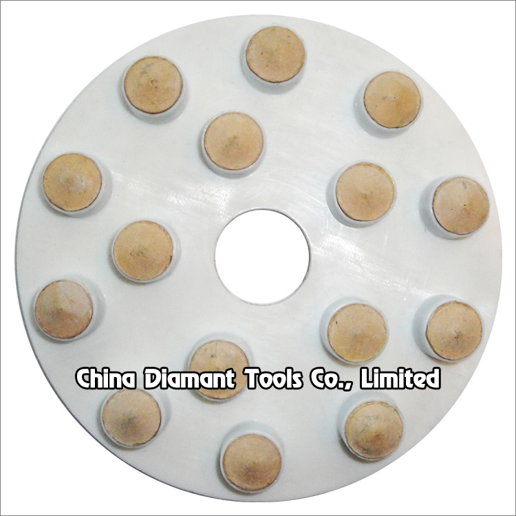 Diamond pads floor polishing discs for concrete - dots type, resin bond, dry use