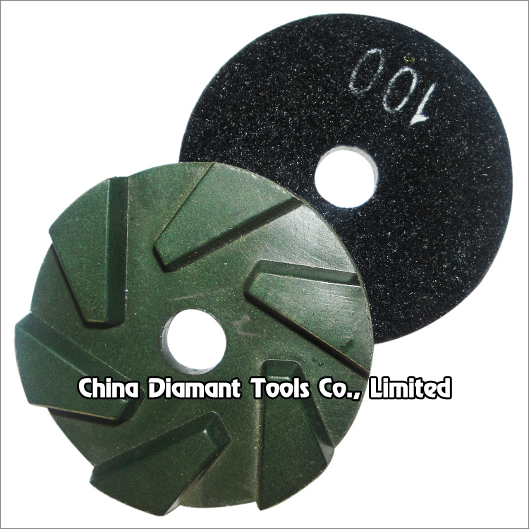 3 inch 80mm floor polishing diamond pads for concrete - resin bond wet or dry Use