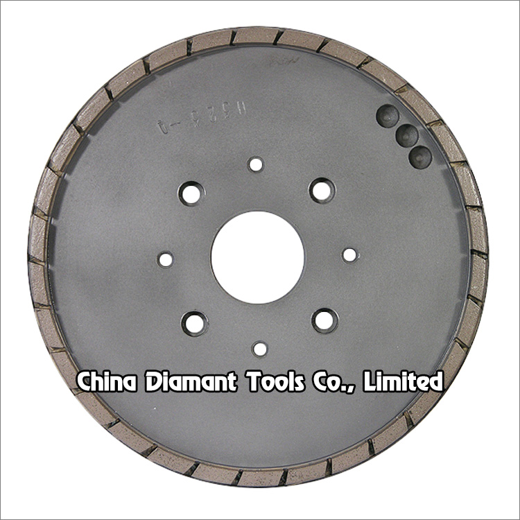 Diamond squaring wheels for trimming ceramic tile - metal bond segmented rim dry use