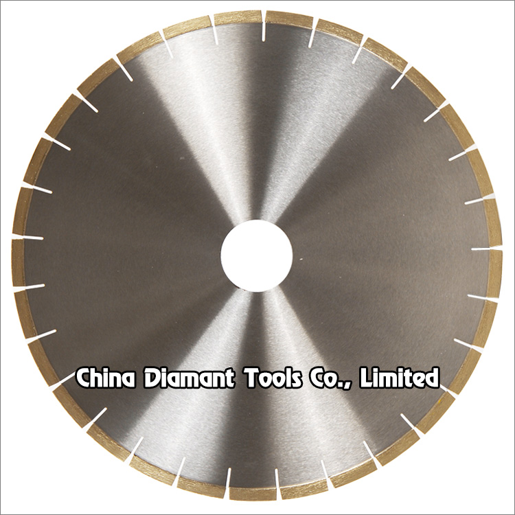 Diamond saw blades for marble slab cutting - normal flat segments