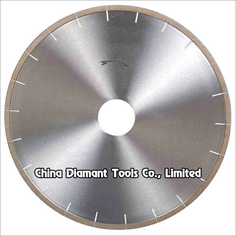 Diamond saw blades for marble slab cutting - fanlike segments(continuous rim type)