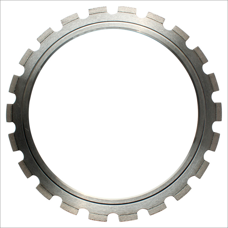 Diamond ring saw blade for concrete - laser welded normal segments