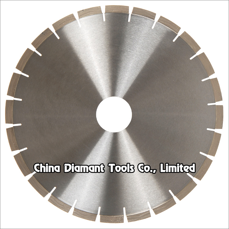 Diamond saw blades for granite slab edge cutting - >> shape taper segments