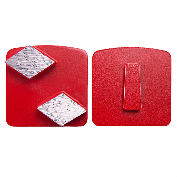 Diamond concrete grinding shoes for Scanmaskin floor grinder - parallelogram shape segments