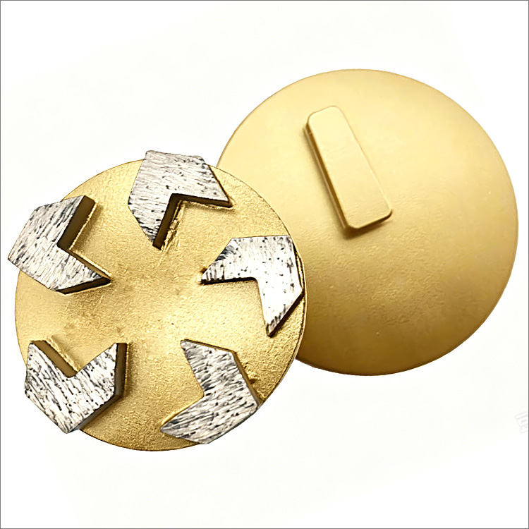 3 inches 76mm diamond shoe concrete grinding disc for Scanmaskin floor grinder - 5 arrow shape segments