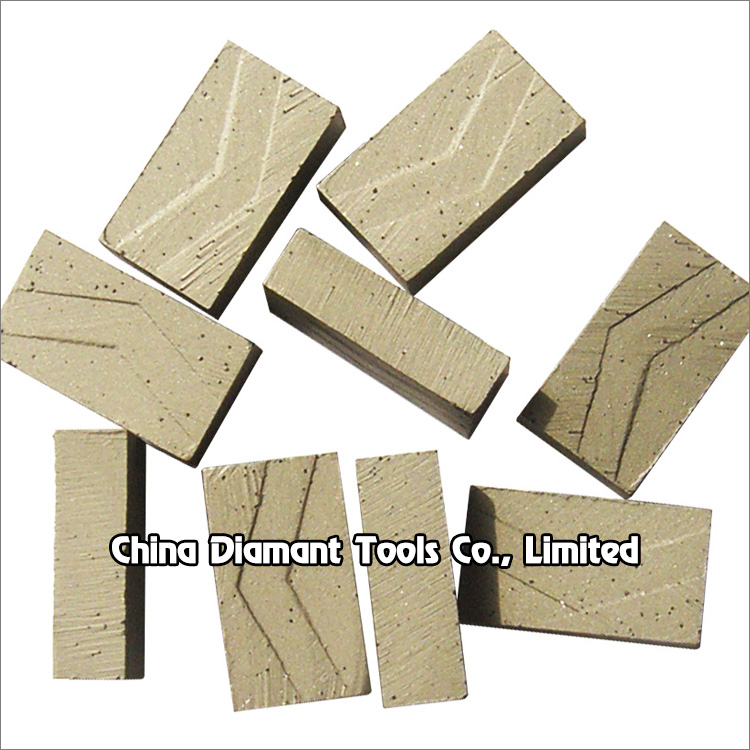 Diamond segments of circular saw multi-blade for granite block cutting - << taper shape