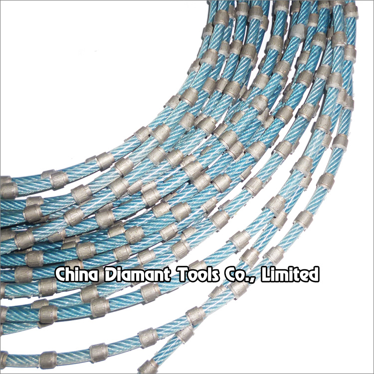 Diamond multi-wire saw for marble block cutting