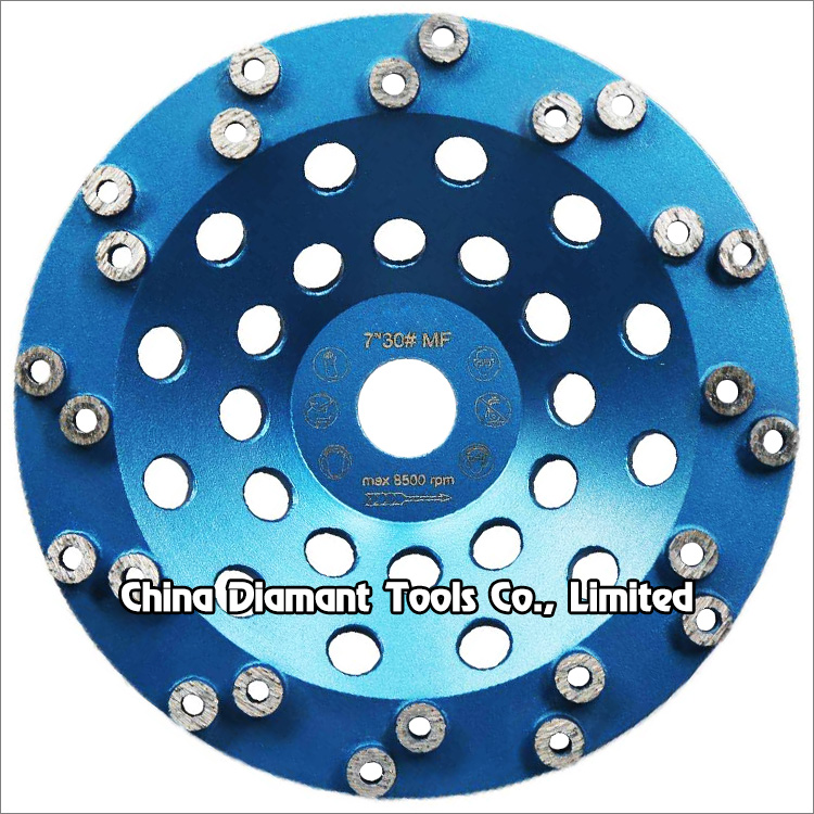 Diamond grinding cup wheels super aggressive for concrete - round column segments