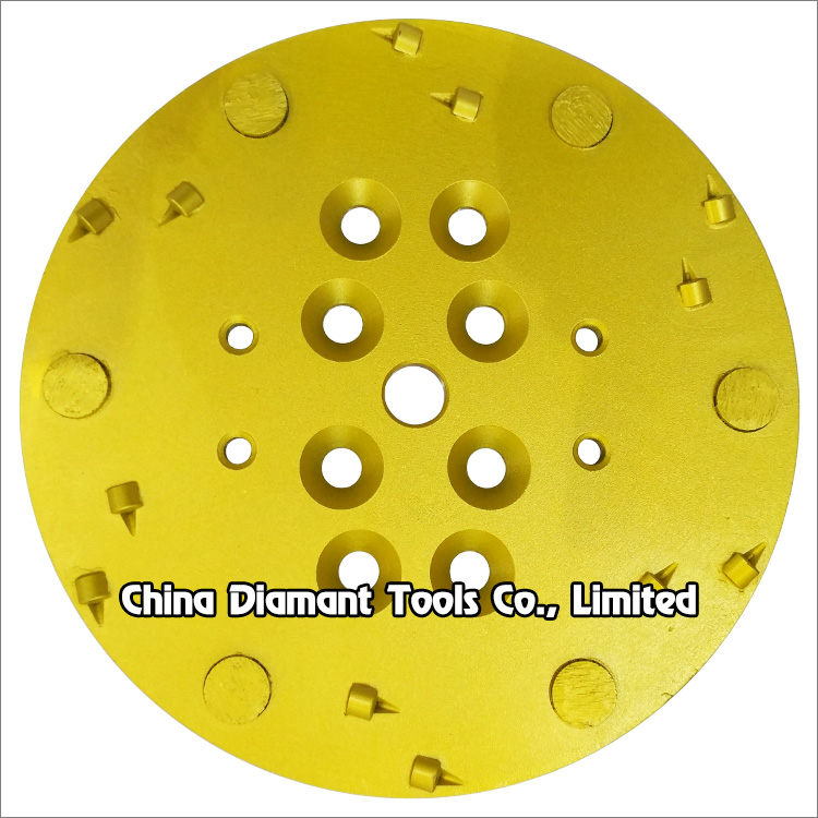 10 inches 250mm PCD grinding plate diamond disc for concrete floor with diamond segments