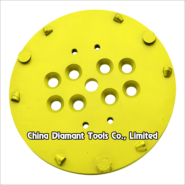10 inches 250mm PCD scraper diamond disc floor grinding plate for concrete 1/2 PCDs