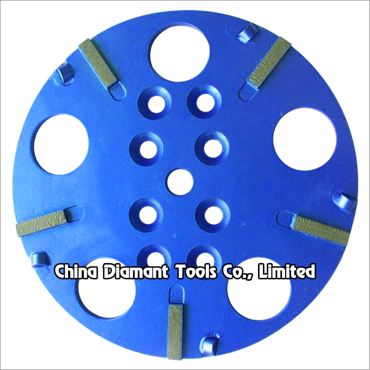 10 inches 250mm PCD disc diamond floor grinding plate for coating removal 1/2 PCDs
