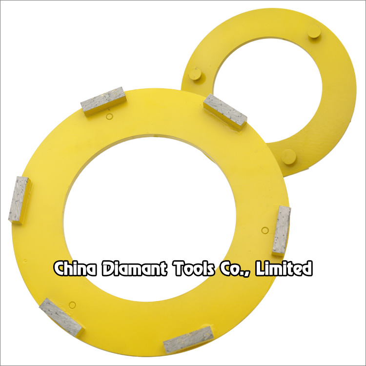 240mm 9.5 inches diamond disc concrete grinding plate for Klindex floor grinders - bar segments