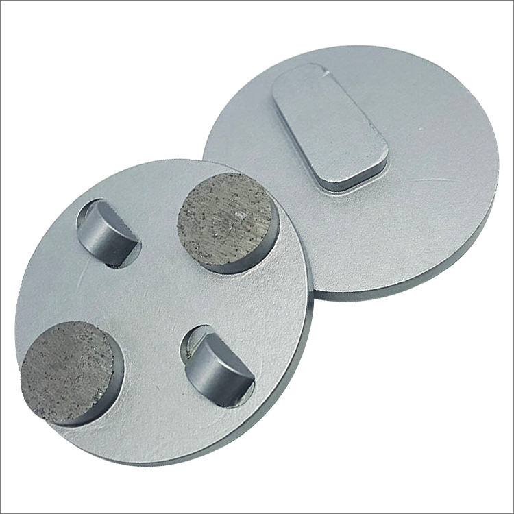 3 inches 76mm PCD diamond grinding disc for Redi-lock holder of Husqvarna grinders - 2pcs 1/2 round PCDs + 2 cylindrical segments