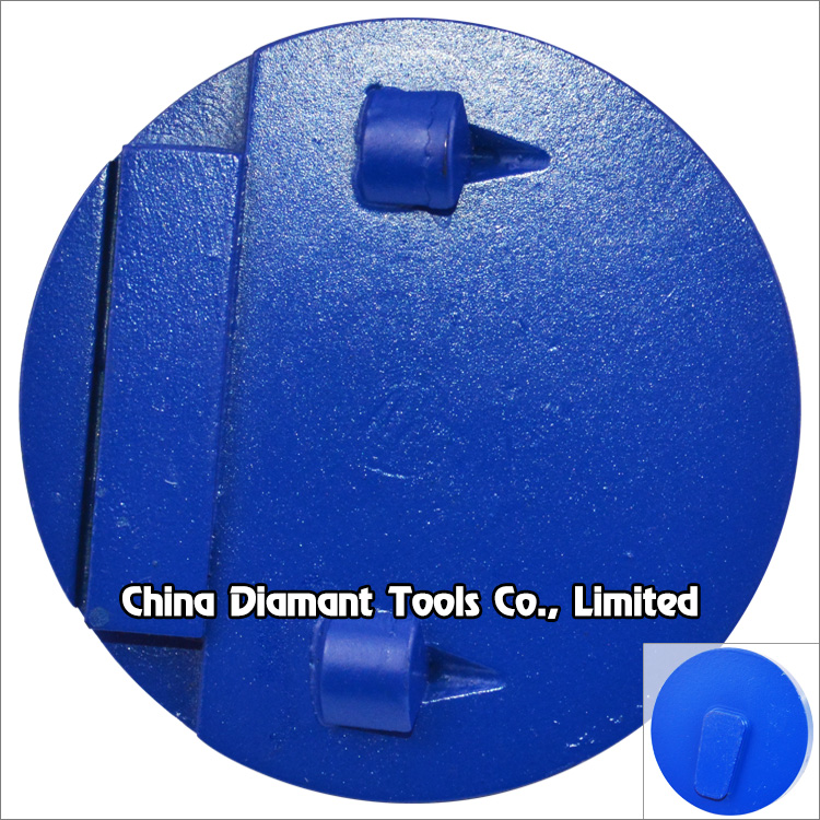 3 inches 76mm PCD diamond grinding disc for Redi-lock holder of Husqvarna grinders - 2pcs PCD + 1 bar shape diamond segment