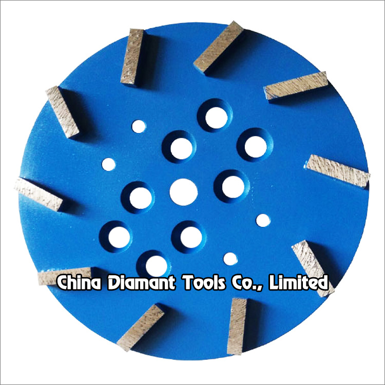 10 inches 250mm diamond grinding disc floor plate for concrete - bar segments