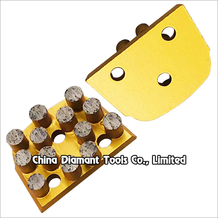 Diamond grinding shoe concrete polishing pad for Lavina floor grinders - cylindrical segments