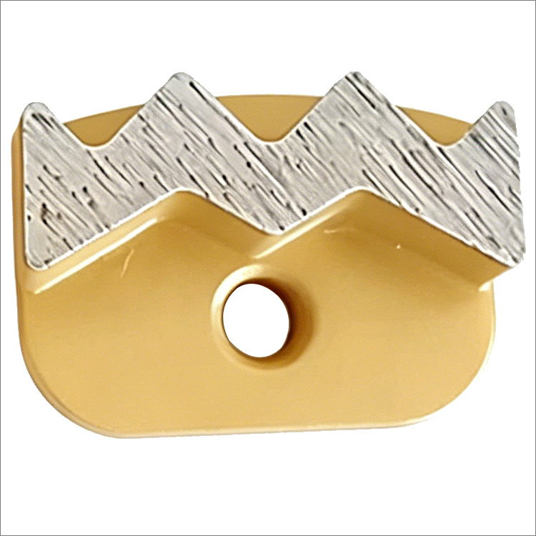 Diamond grinding shoes for Newgrind Rhino floor grinders - mountain shape segment
