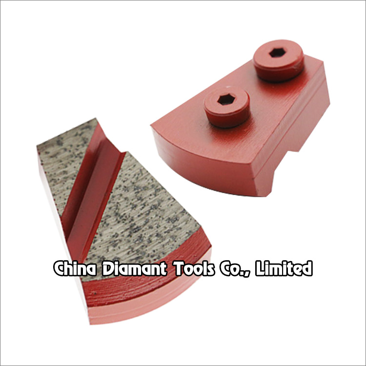 Diamond grinding shoe for STI floor grinders