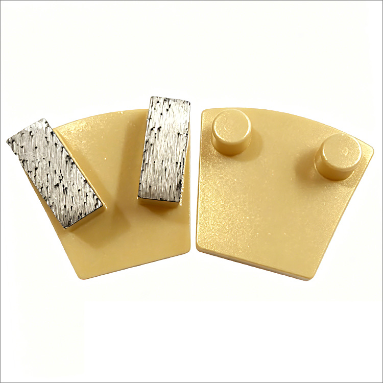 Diamond concrete grinding shoe for Werkmaster floor grinder - bar shape segments
