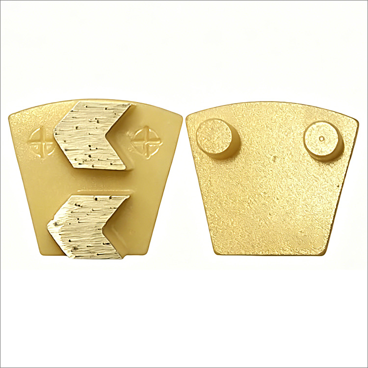 Diamond concrete grinding shoe for Werkmaster floor grinder - arrow shape segments
