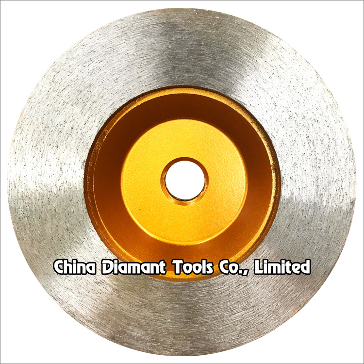 Diamond grinding cup wheels for granite - continuous rim
