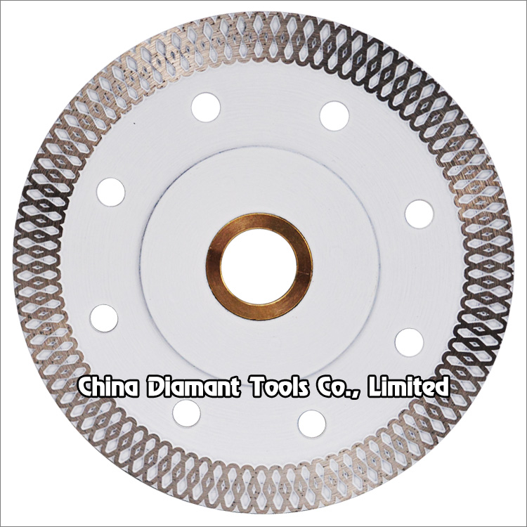 Diamond dry cutting saw blades - hot-press sintered, super thin continuous & fish scale rim
