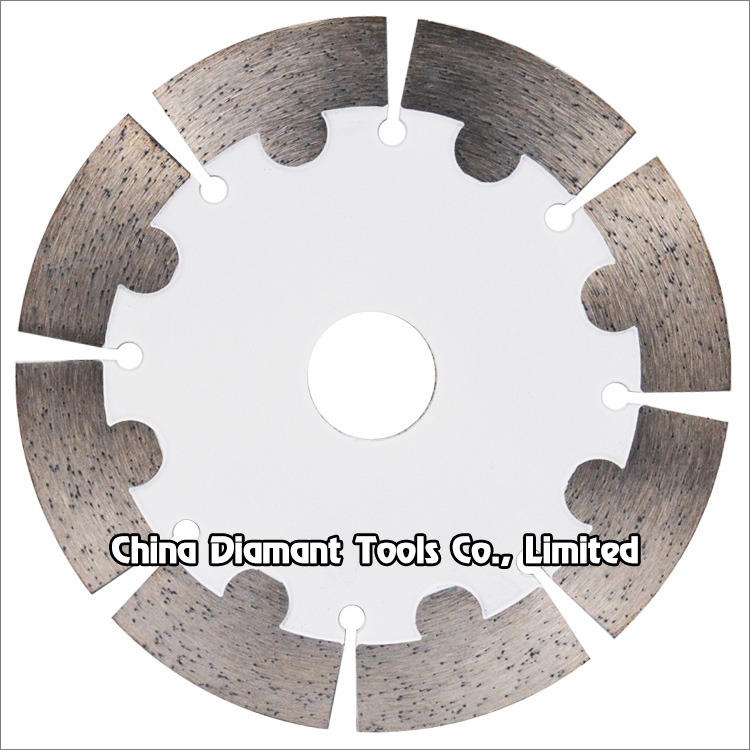Diamond dry cutting saw blades - hot-press sintered, axe shape segments