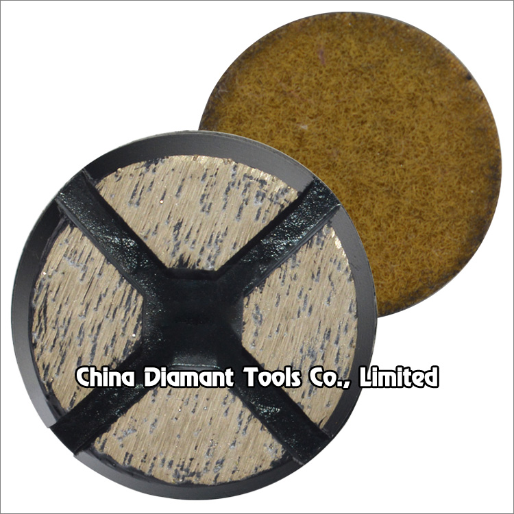 3 4 inches 80mm 100mm diamond discs floor grinding wheels velcro backed