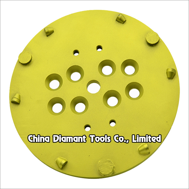 250mm PCD scraper diamond disc floor grinding plate