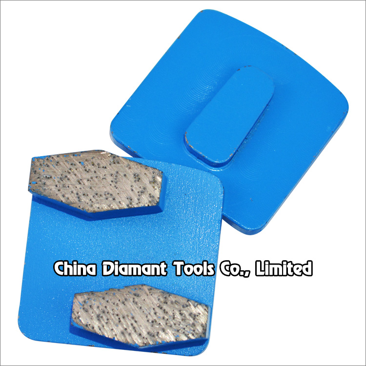 Diamond grinding shoes for Redi-lock holder of Husqvarna grinders