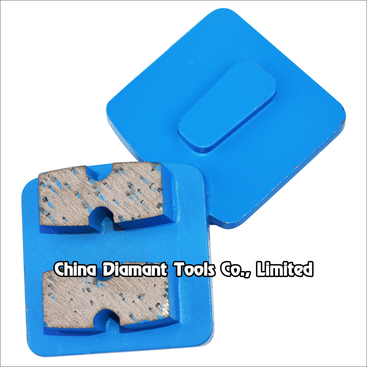 Diamond grinding shoes for Redi-lock holder of Husqvarna grinders