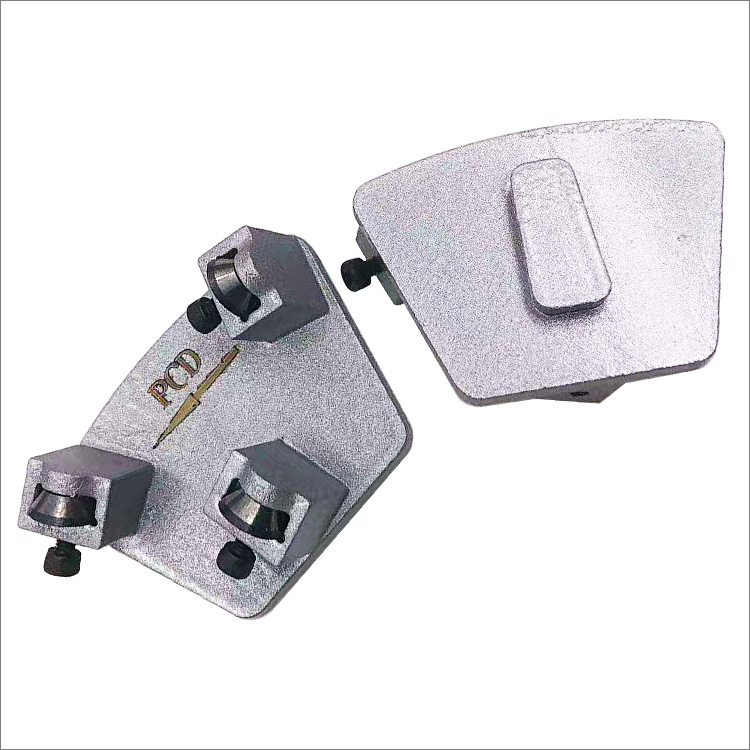 Wheel type adjustable PCD grinding shoe for Redi-lock holder of Husqvarna floor grinders
