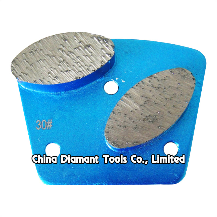 Trapezoid diamond grinding shoes concrete floor grinding pads