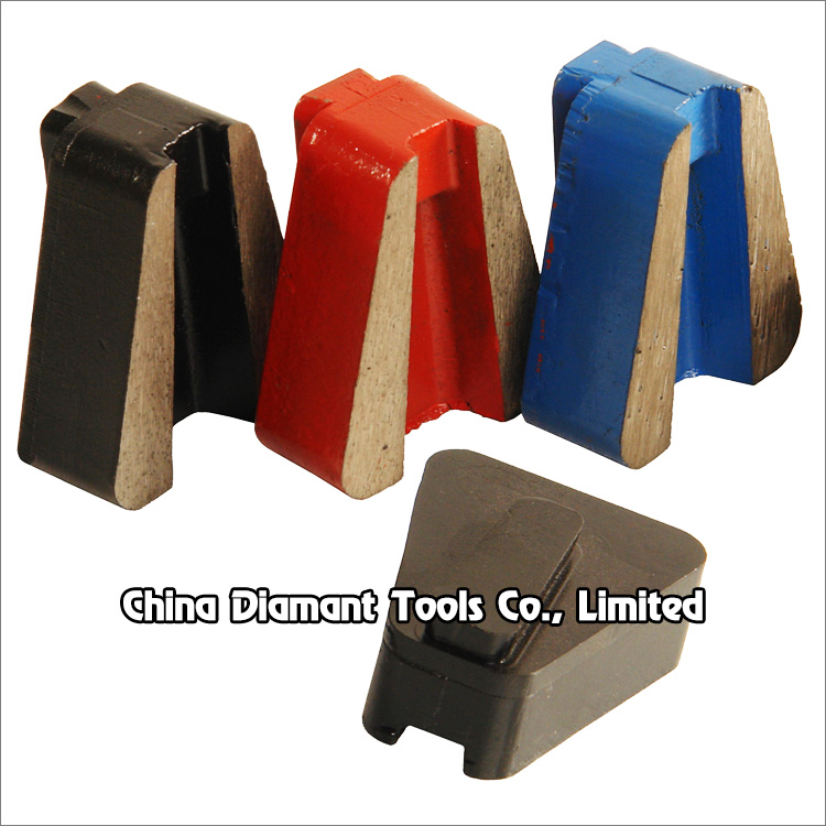 Diamond grinding shoes for Scanmaskin floor grinder