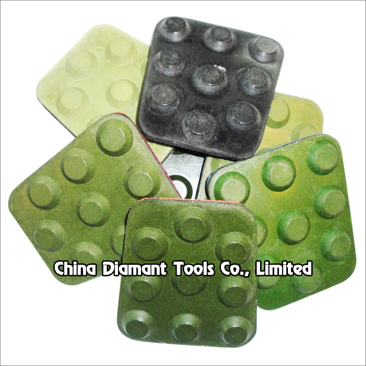 Diamond floor polishing pads for stone Frankfurt type resin bond wet use