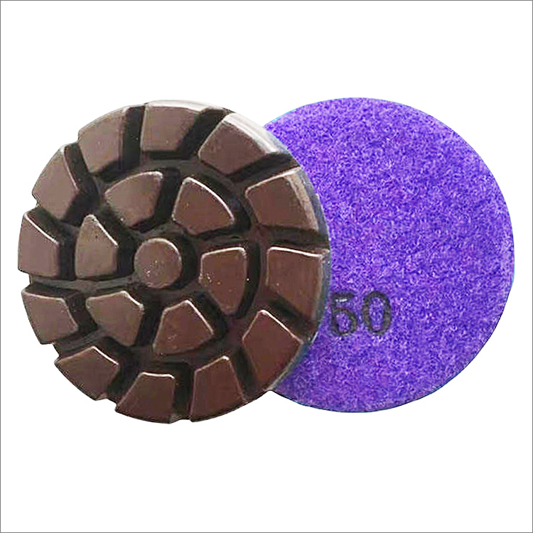 3 inches 80mm hybrid copper bond diamond floor polishing pads for concrete terrazzo stone