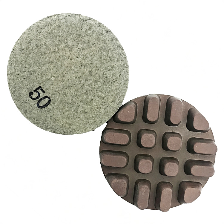 3 inches 80mm hybrid copper bond diamond floor polishing pads