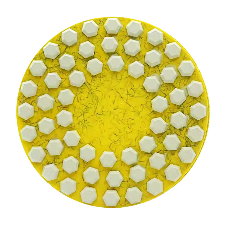 resin bond diamond polishing pads with hexagon dots and sponge base