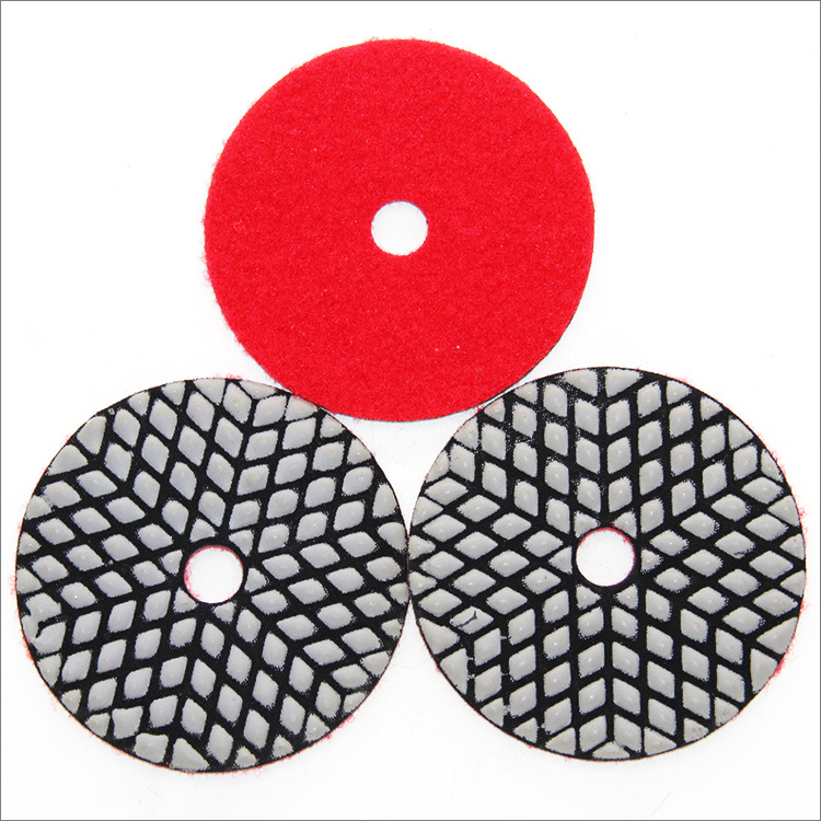 100mm resin bond flexible diamond polishing pads dry use